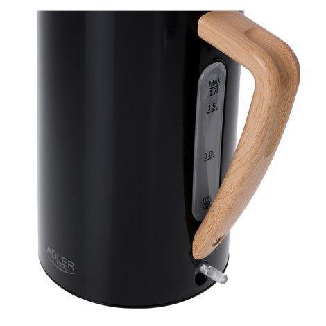 Adler | Kettle | AD 1347b | Electric | 2200 W | 1.5 L | Stainless steel | 360° rotational base | Black - 5